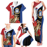 Caribbean Sint Eustatius Personalized Family Matching Tank Maxi Dress and Hawaiian Shirt Statia Superba et confidens - Wonder Print Shop