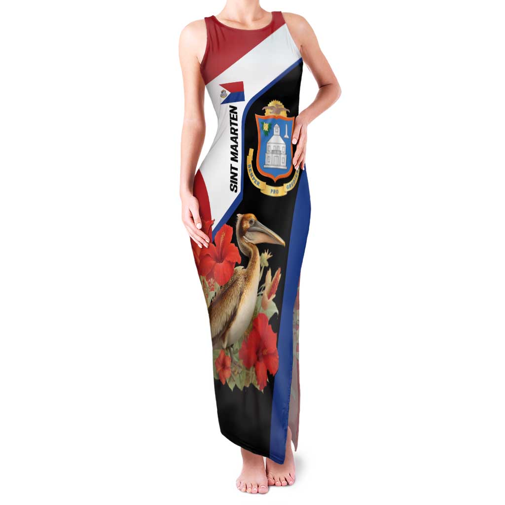 Caribbean Sint Eustatius Personalized Family Matching Tank Maxi Dress and Hawaiian Shirt Statia Superba et confidens - Wonder Print Shop