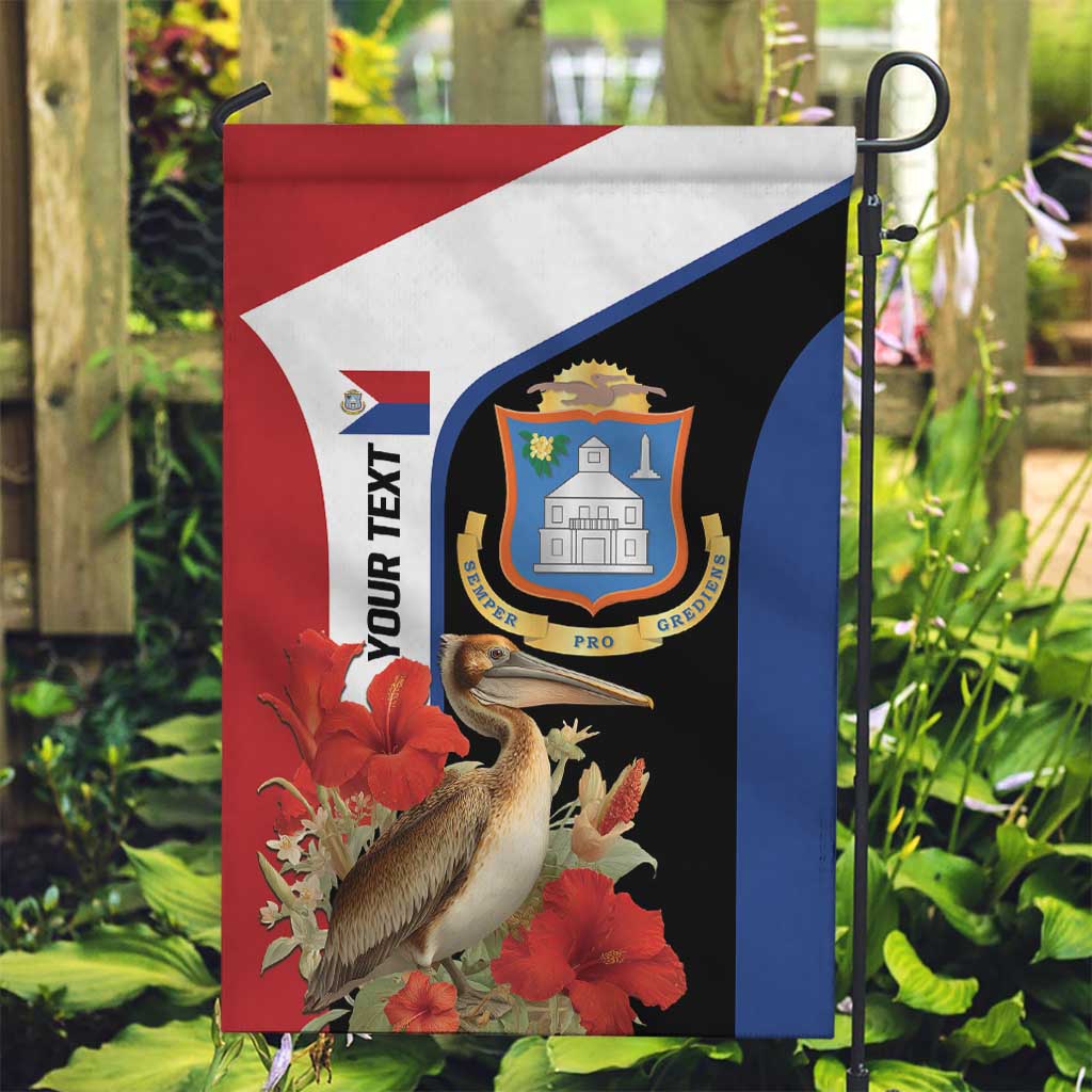 Caribbean Sint Eustatius Personalized Garden Flag Statia Superba et confidens - Wonder Print Shop