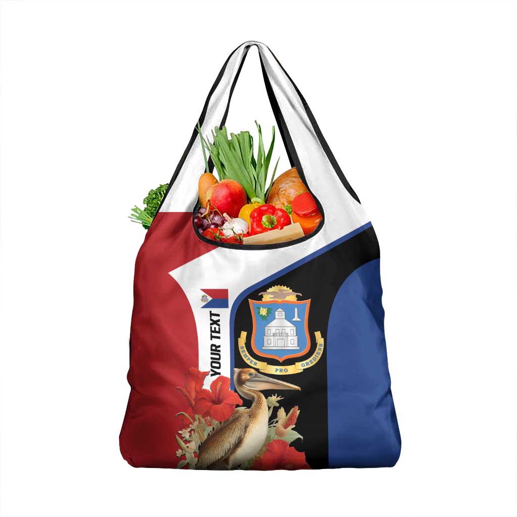 Caribbean Sint Eustatius Personalized Grocery Bag Statia Superba et confidens - Wonder Print Shop