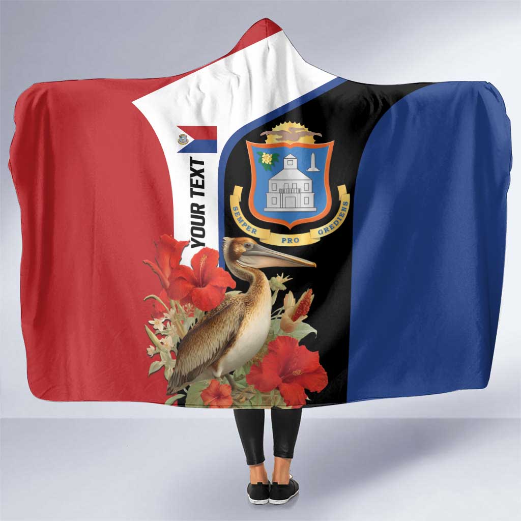Caribbean Sint Eustatius Personalized Hooded Blanket Statia Superba et confidens - Wonder Print Shop