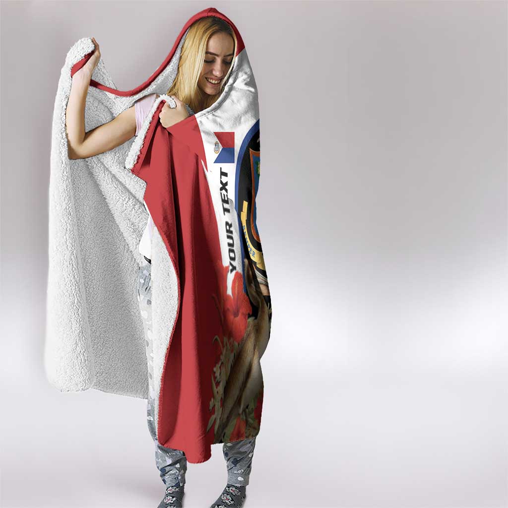 Caribbean Sint Eustatius Personalized Hooded Blanket Statia Superba et confidens - Wonder Print Shop