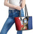 Caribbean Sint Eustatius Personalized Leather Tote Bag Statia Superba et confidens - Wonder Print Shop