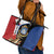 Caribbean Sint Eustatius Personalized Leather Tote Bag Statia Superba et confidens - Wonder Print Shop