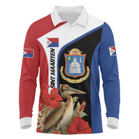 Caribbean Sint Eustatius Personalized Long Sleeve Polo Shirt Statia Superba et confidens - Wonder Print Shop