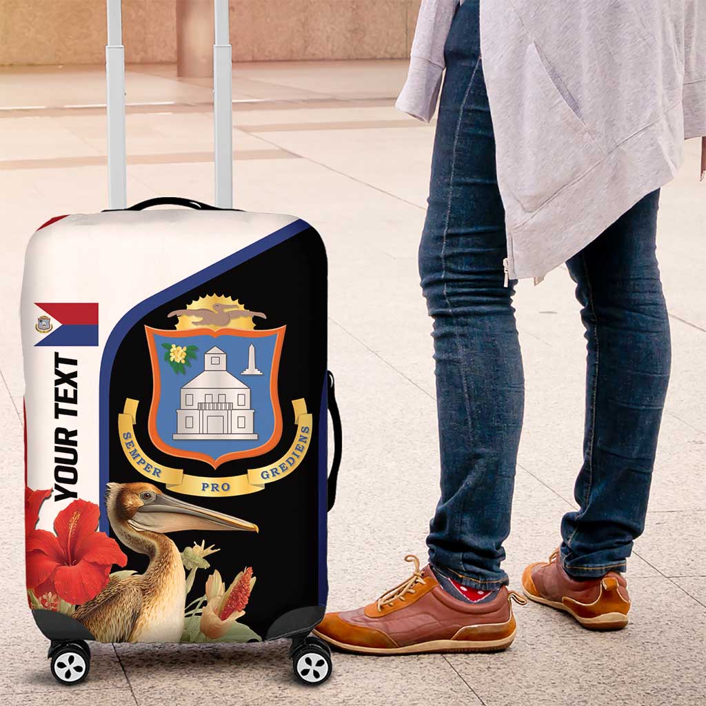 Caribbean Sint Eustatius Personalized Luggage Cover Statia Superba et confidens - Wonder Print Shop