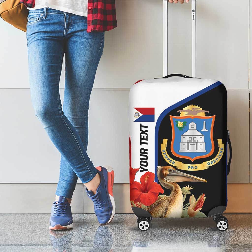 Caribbean Sint Eustatius Personalized Luggage Cover Statia Superba et confidens - Wonder Print Shop