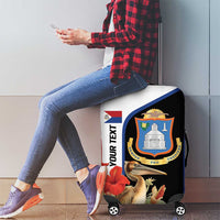 Caribbean Sint Eustatius Personalized Luggage Cover Statia Superba et confidens - Wonder Print Shop