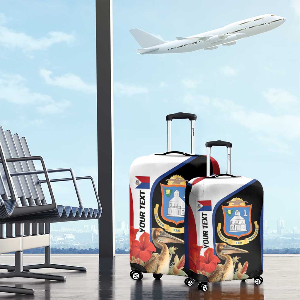 Caribbean Sint Eustatius Personalized Luggage Cover Statia Superba et confidens - Wonder Print Shop