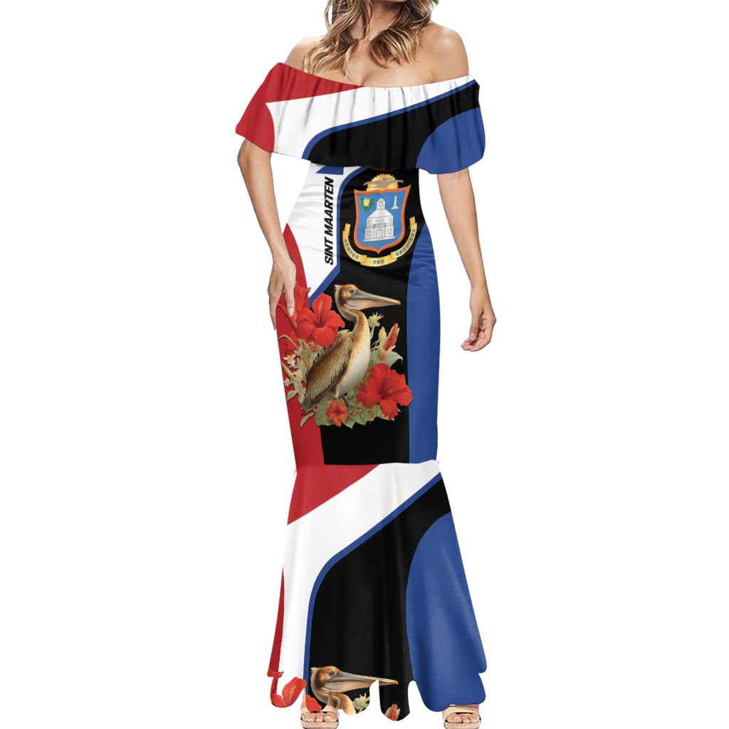 Caribbean Sint Eustatius Personalized Mermaid Dress Statia Superba et confidens - Wonder Print Shop