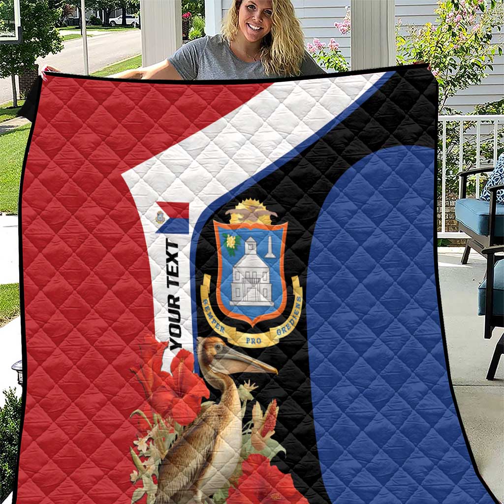 Caribbean Sint Eustatius Personalized Quilt Statia Superba et confidens - Wonder Print Shop