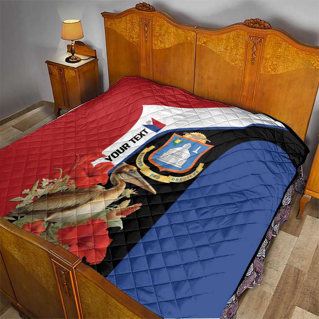 Caribbean Sint Eustatius Personalized Quilt Statia Superba et confidens - Wonder Print Shop