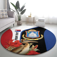 Caribbean Sint Eustatius Personalized Round Carpet Statia Superba et confidens - Wonder Print Shop