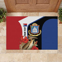 Caribbean Sint Eustatius Personalized Rubber Doormat Statia Superba et confidens - Wonder Print Shop