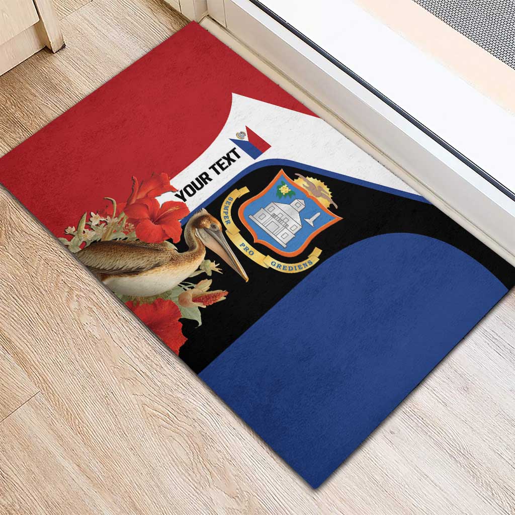 Caribbean Sint Eustatius Personalized Rubber Doormat Statia Superba et confidens - Wonder Print Shop