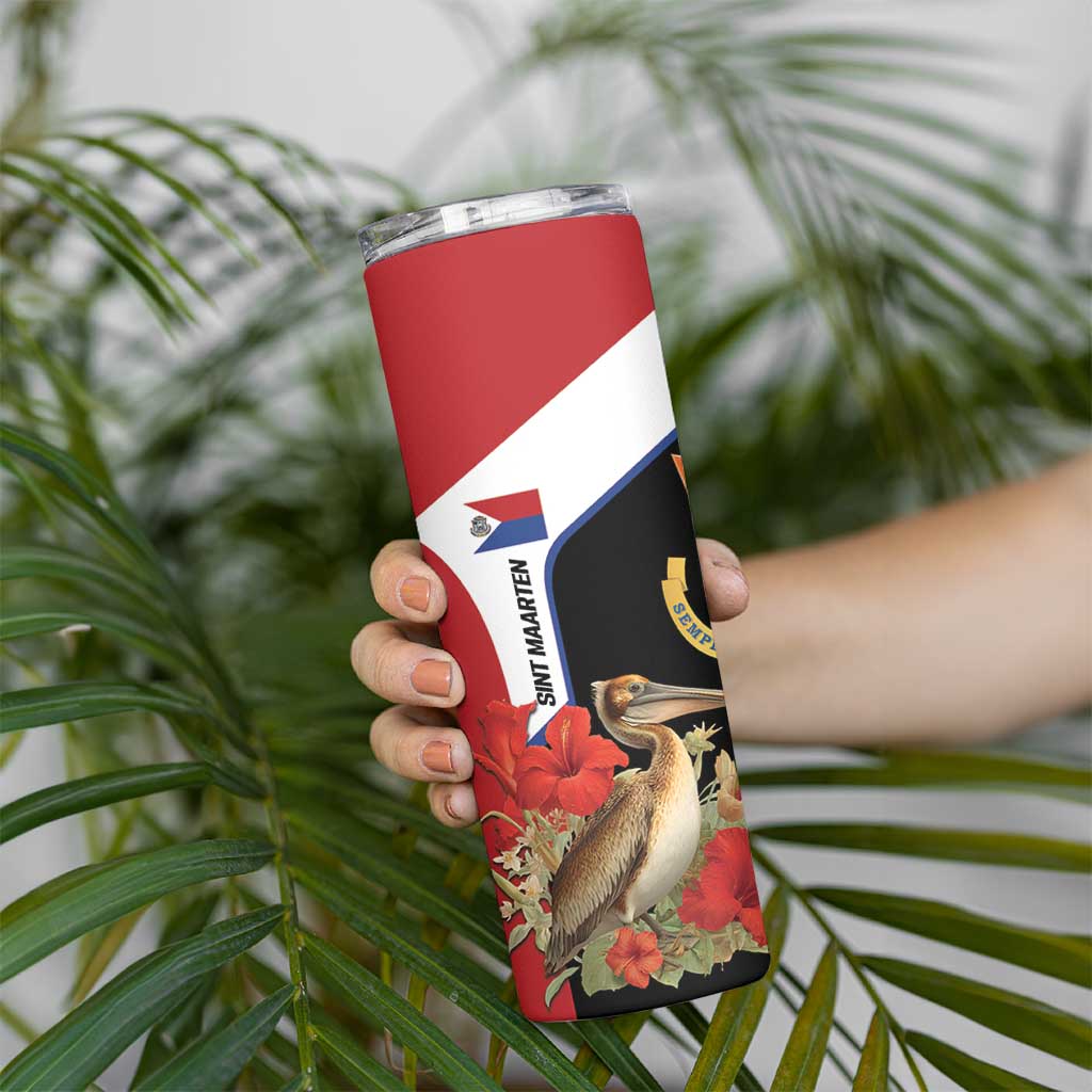 Caribbean Sint Eustatius Personalized Skinny Tumbler Statia Superba et confidens - Wonder Print Shop