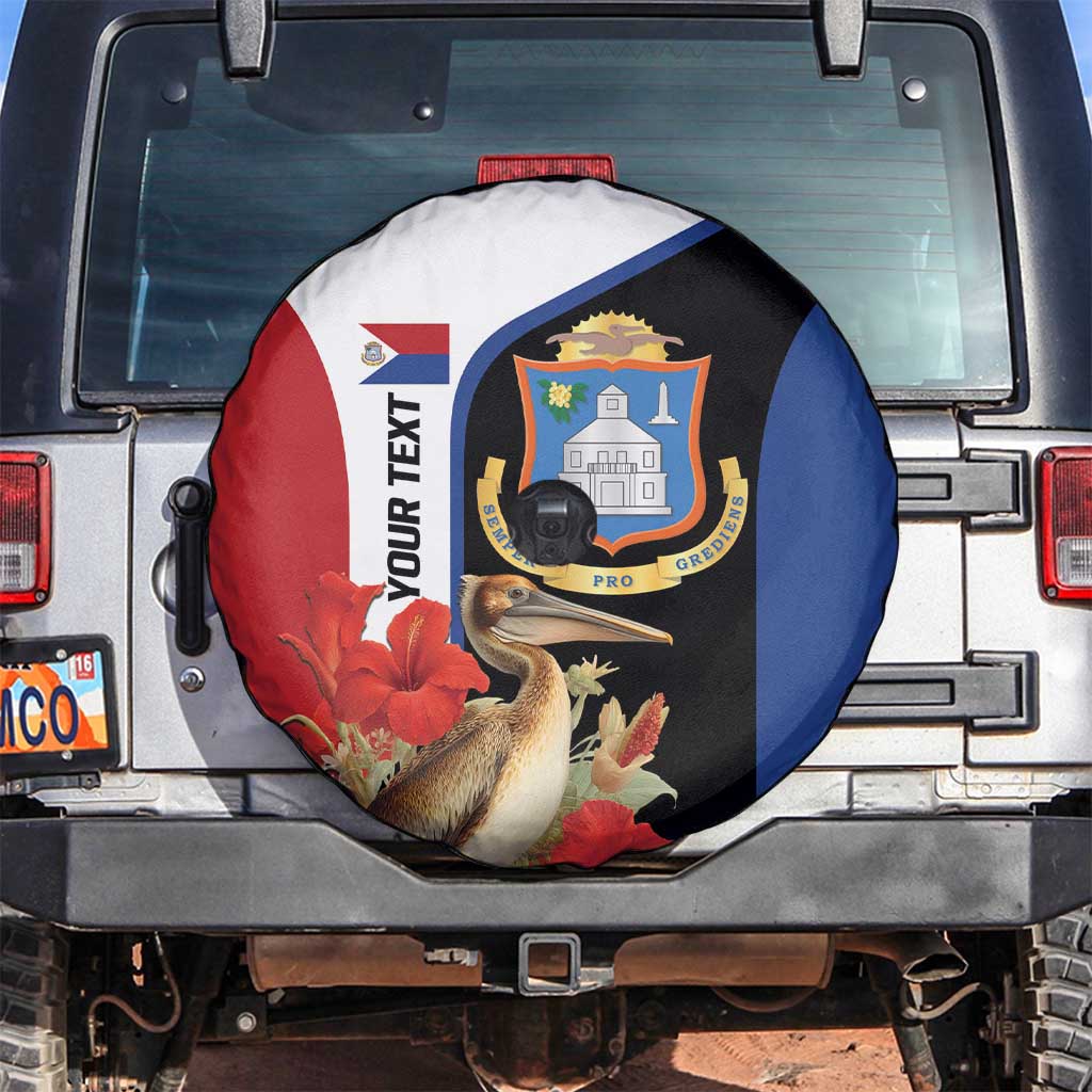 Caribbean Sint Eustatius Personalized Spare Tire Cover Statia Superba et confidens - Wonder Print Shop