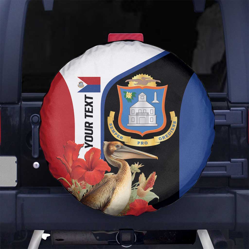 Caribbean Sint Eustatius Personalized Spare Tire Cover Statia Superba et confidens - Wonder Print Shop