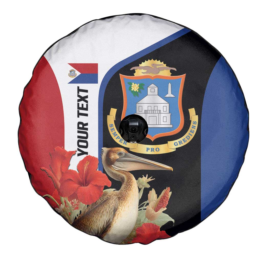 Caribbean Sint Eustatius Personalized Spare Tire Cover Statia Superba et confidens - Wonder Print Shop