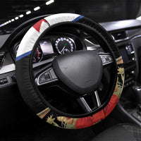 Caribbean Sint Eustatius Steering Wheel Cover Statia Superba et confidens - Wonder Print Shop