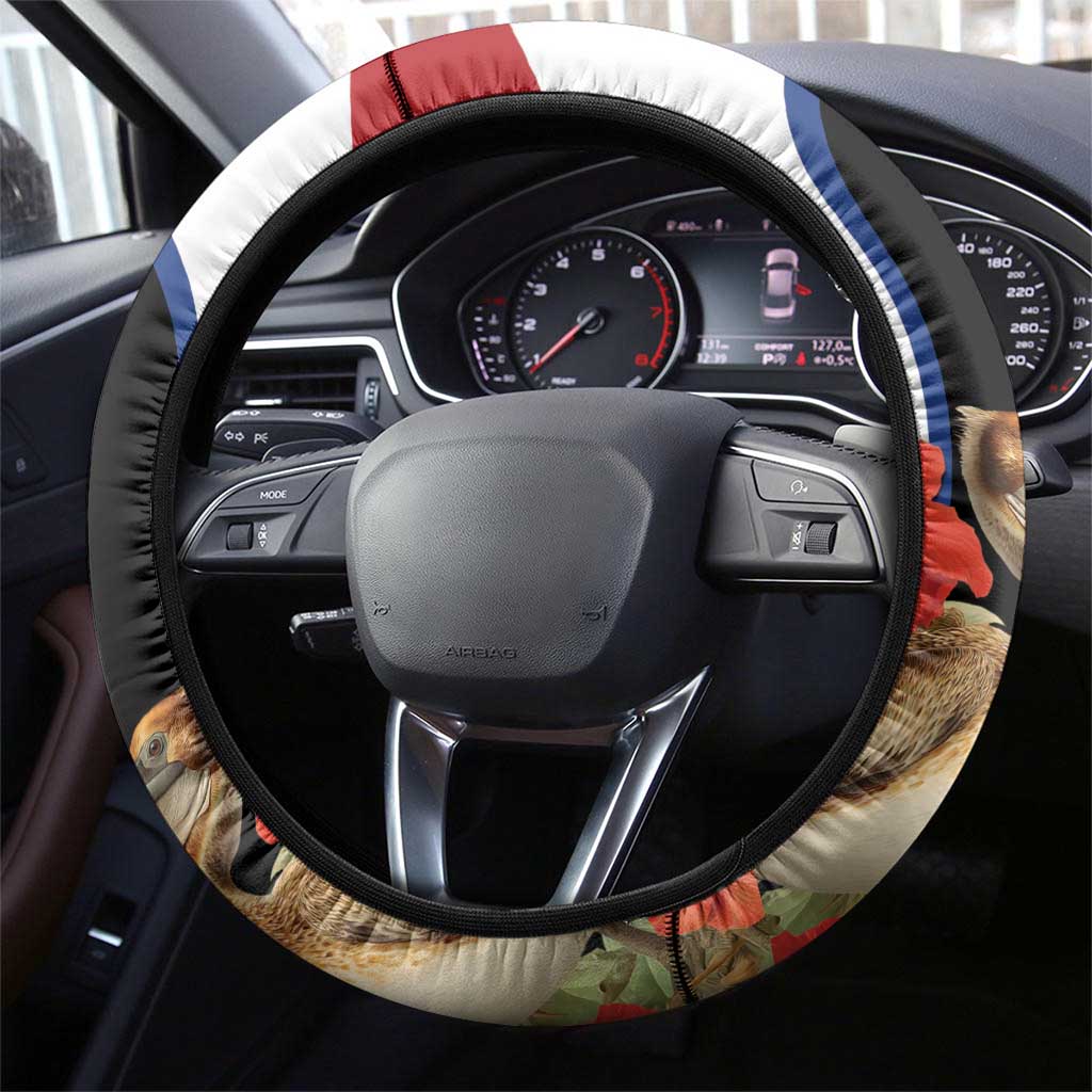 Caribbean Sint Eustatius Steering Wheel Cover Statia Superba et confidens - Wonder Print Shop