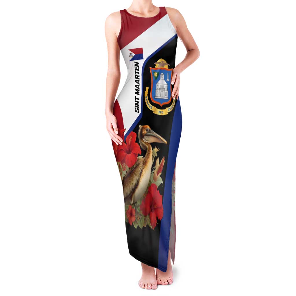 Caribbean Sint Eustatius Personalized Tank Maxi Dress Statia Superba et confidens - Wonder Print Shop