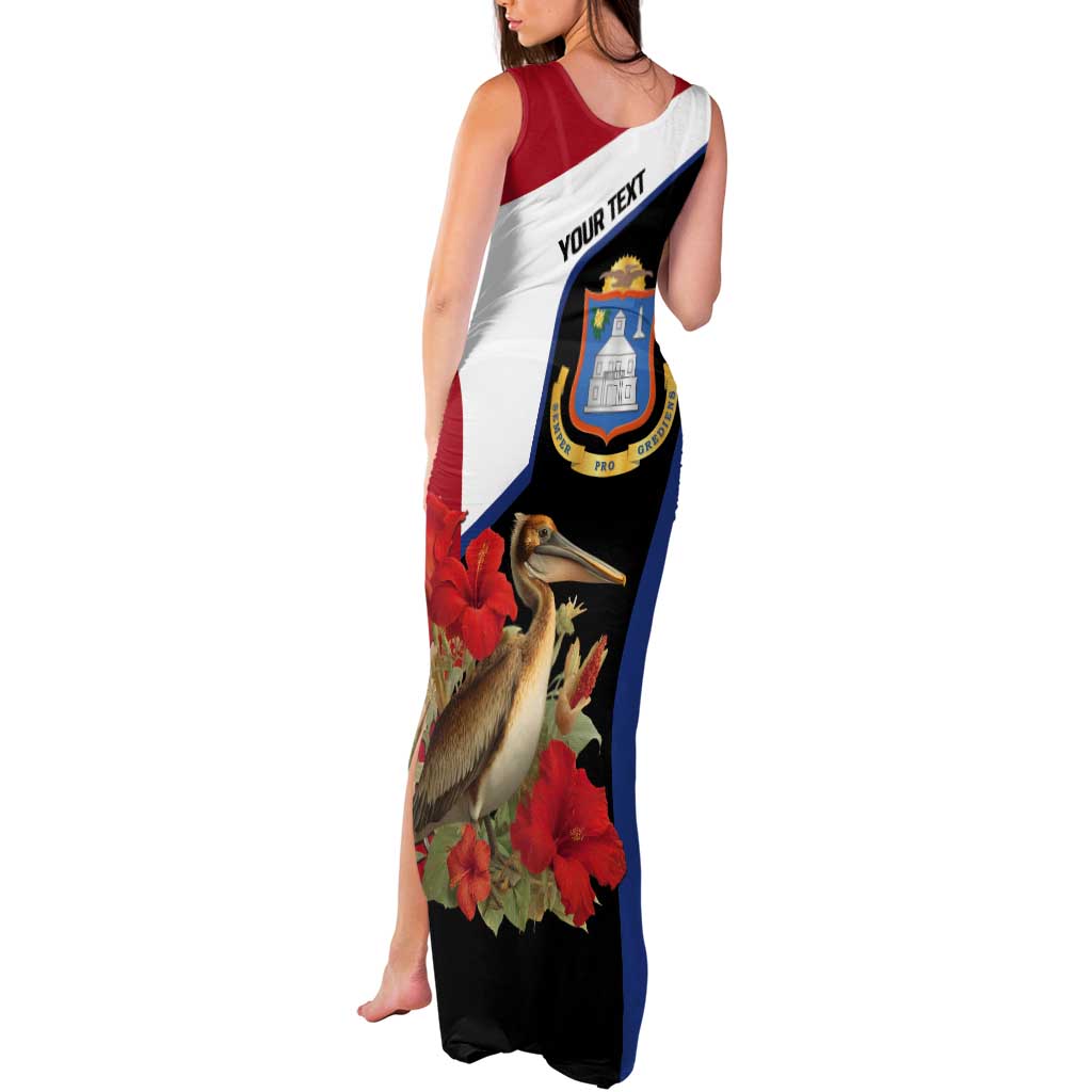 Caribbean Sint Eustatius Personalized Tank Maxi Dress Statia Superba et confidens - Wonder Print Shop
