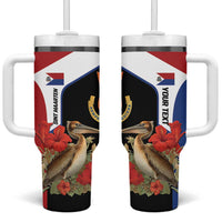 Caribbean Sint Eustatius Personalized Tumbler With Handle Statia Superba et confidens - Wonder Print Shop