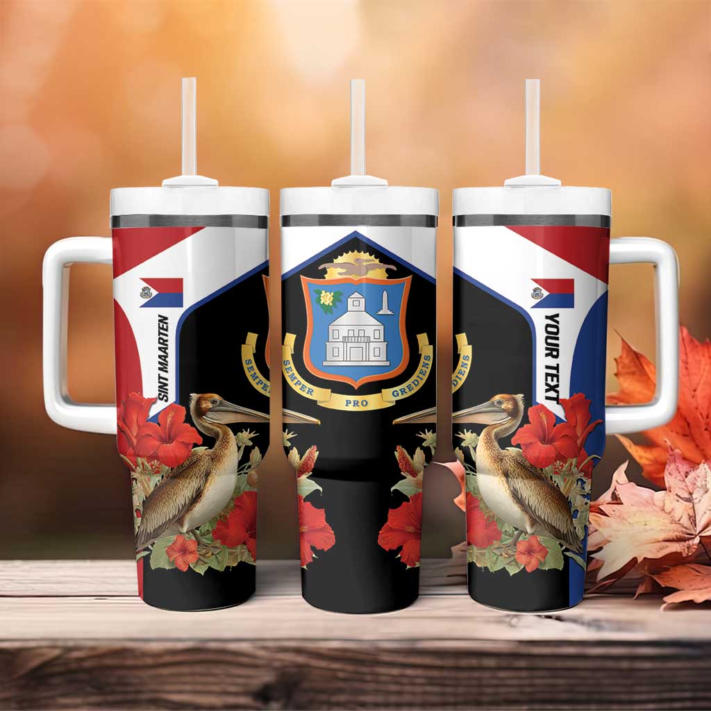 Caribbean Sint Eustatius Personalized Tumbler With Handle Statia Superba et confidens - Wonder Print Shop