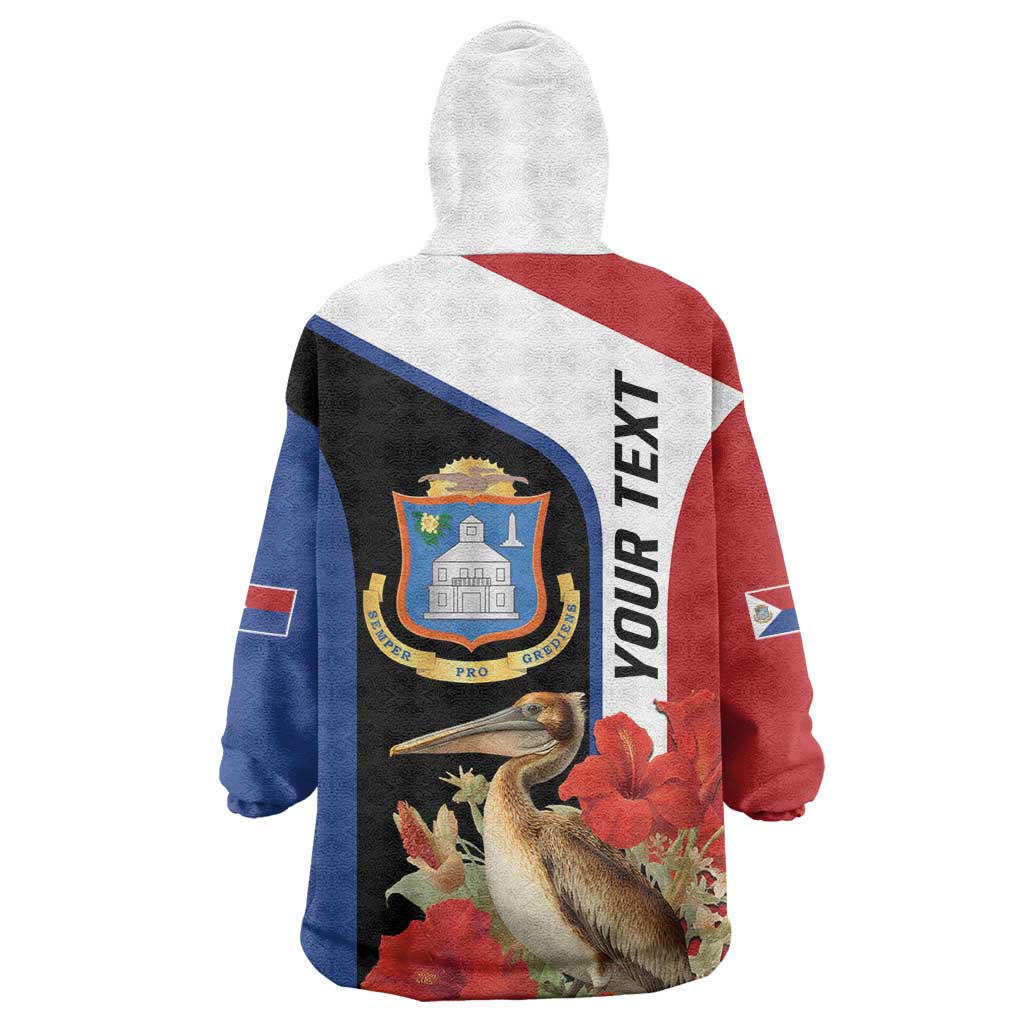 Caribbean Sint Eustatius Personalized Wearable Blanket Hoodie Statia Superba et confidens - Wonder Print Shop