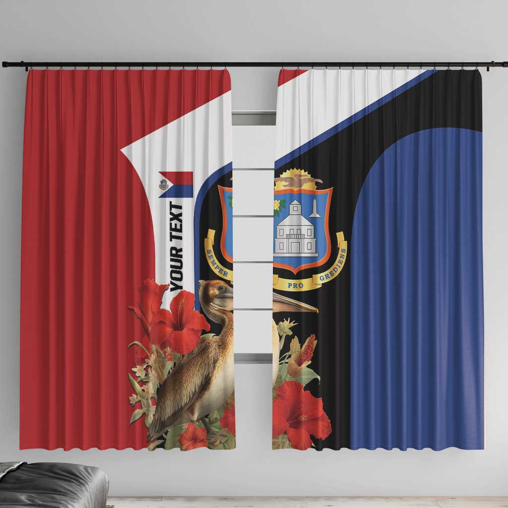 Caribbean Sint Eustatius Personalized Window Curtain Statia Superba et confidens - Wonder Print Shop