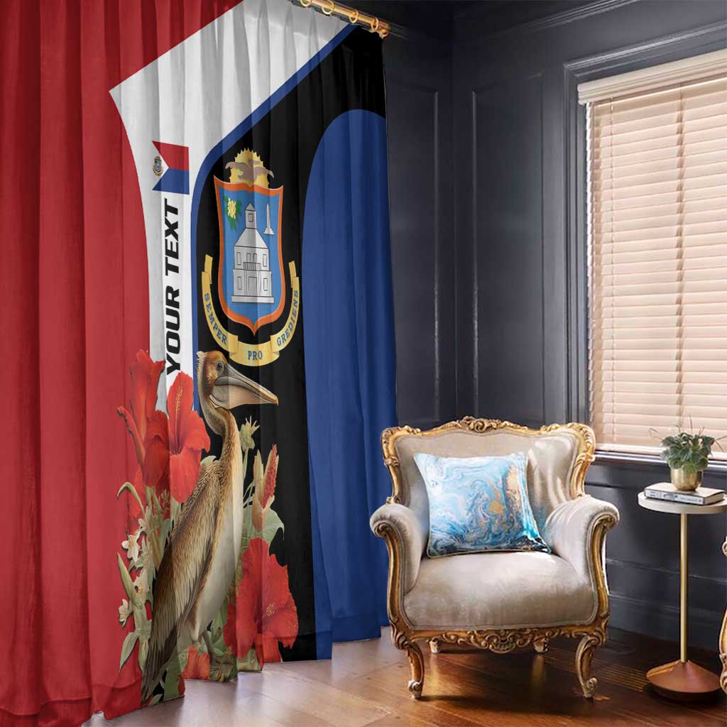 Caribbean Sint Eustatius Personalized Window Curtain Statia Superba et confidens - Wonder Print Shop