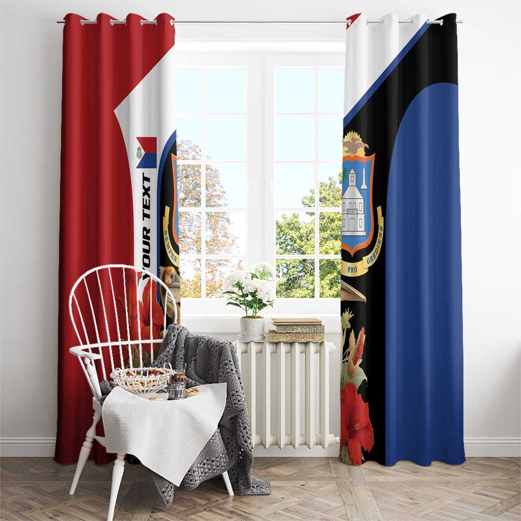 Caribbean Sint Eustatius Personalized Window Curtain Statia Superba et confidens - Wonder Print Shop