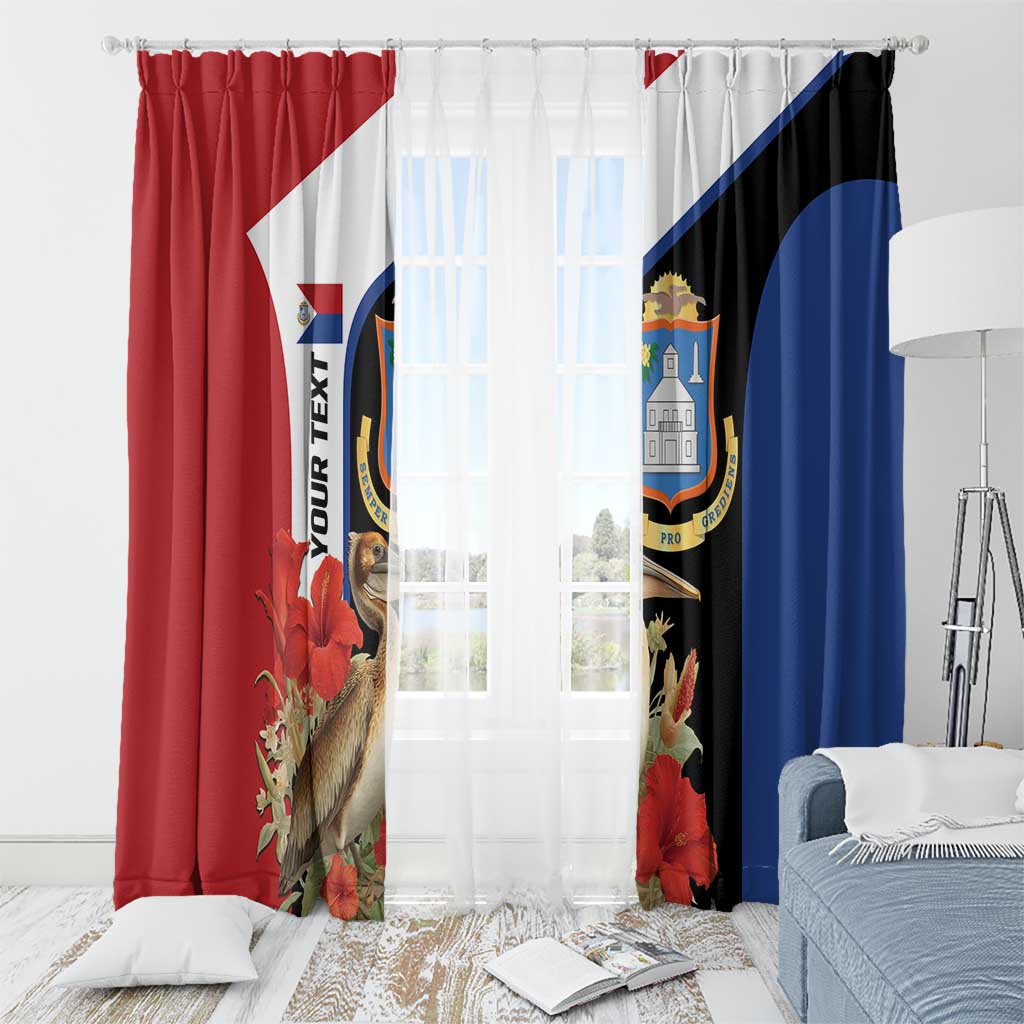 Caribbean Sint Eustatius Personalized Window Curtain Statia Superba et confidens - Wonder Print Shop