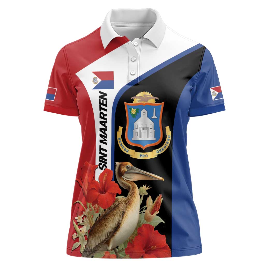 Caribbean Sint Eustatius Personalized Women Polo Shirt Statia Superba et confidens - Wonder Print Shop