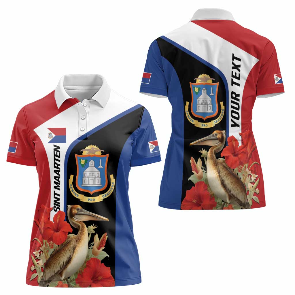 Caribbean Sint Eustatius Personalized Women Polo Shirt Statia Superba et confidens - Wonder Print Shop