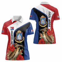 Caribbean Sint Eustatius Personalized Women Polo Shirt Statia Superba et confidens - Wonder Print Shop