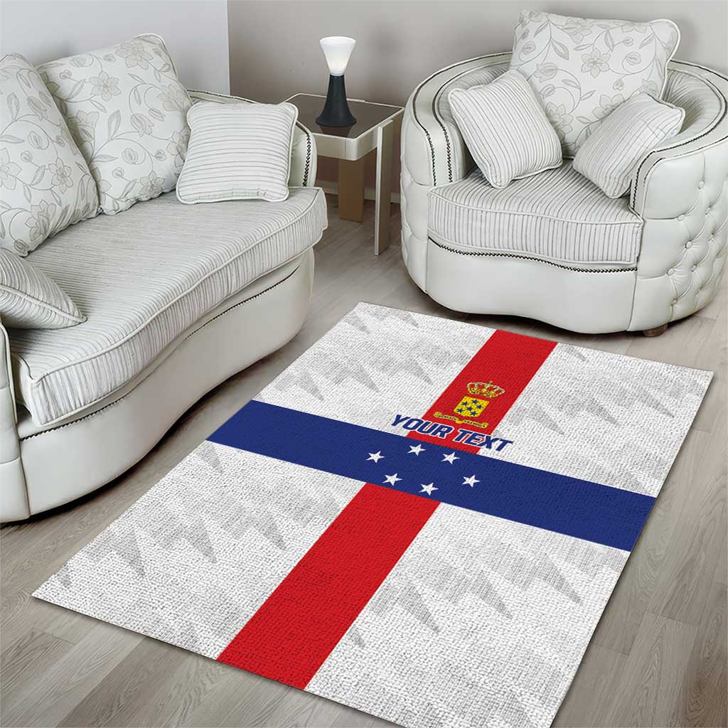 Personalized Nederlandse Antillen 1959-1986 Area Rug Simple Flag Style - Wonder Print Shop
