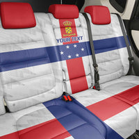 Personalized Nederlandse Antillen 1959-1986 Back Car Seat Cover Simple Flag Style - Wonder Print Shop