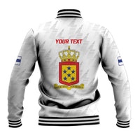 Personalized Nederlandse Antillen 1959-1986 Baseball Jacket Simple Flag Style - Wonder Print Shop