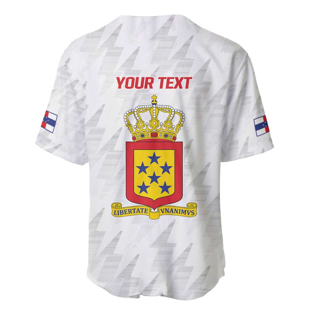 Personalized Nederlandse Antillen 1959-1986 Baseball Jersey Simple Flag Style - Wonder Print Shop