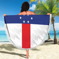 Personalized Nederlandse Antillen 1959-1986 Beach Blanket Simple Flag Style - Wonder Print Shop