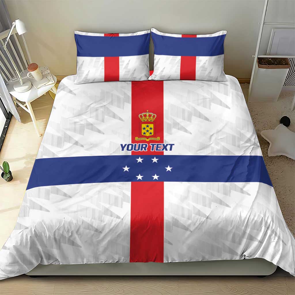 Personalized Nederlandse Antillen 1959-1986 Bedding Set Simple Flag Style - Wonder Print Shop