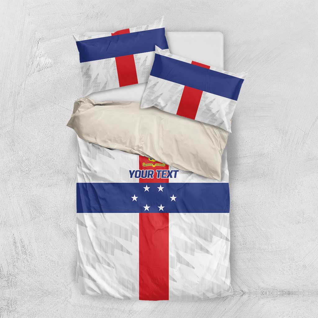 Personalized Nederlandse Antillen 1959-1986 Bedding Set Simple Flag Style - Wonder Print Shop