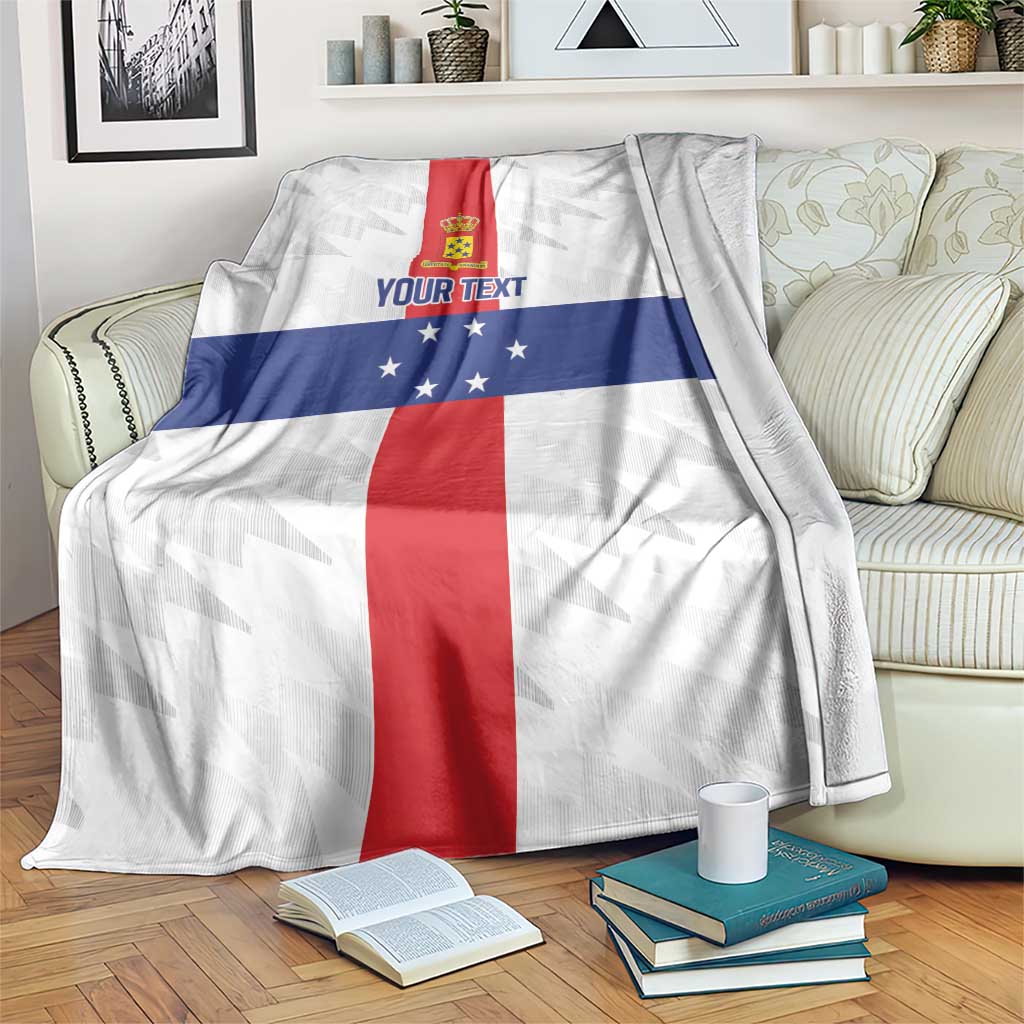 Personalized Nederlandse Antillen 1959-1986 Blanket Simple Flag Style - Wonder Print Shop
