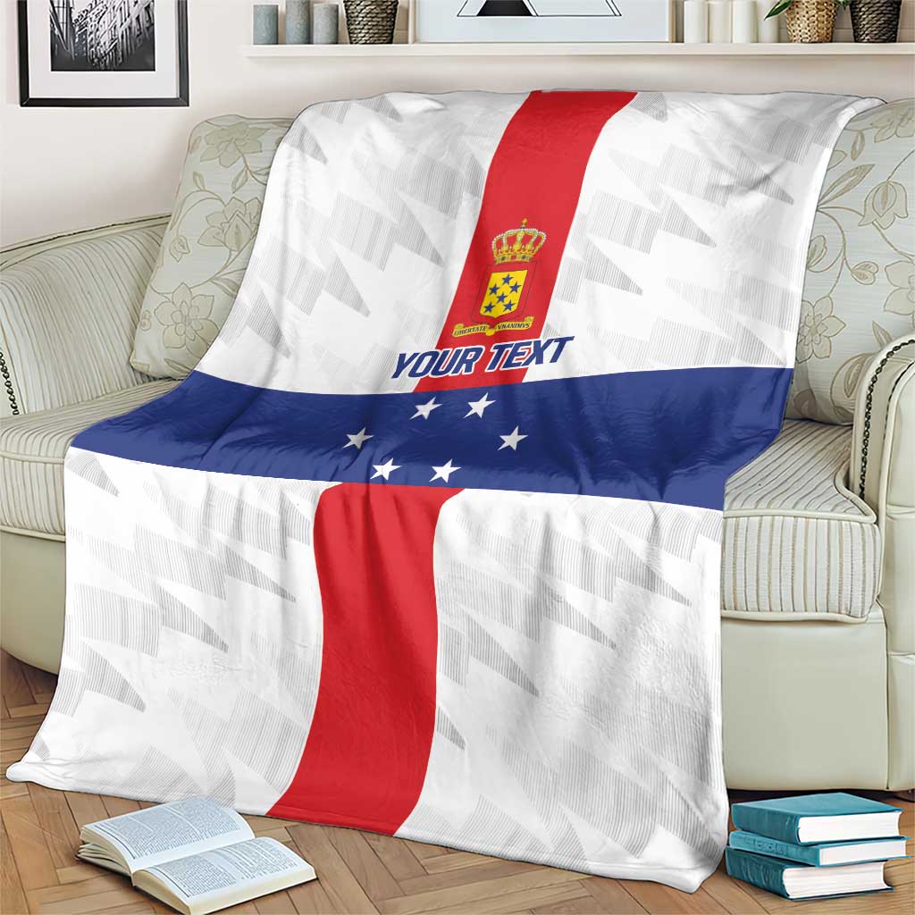 Personalized Nederlandse Antillen 1959-1986 Blanket Simple Flag Style - Wonder Print Shop