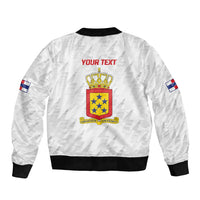 Personalized Nederlandse Antillen 1959-1986 Bomber Jacket Simple Flag Style - Wonder Print Shop