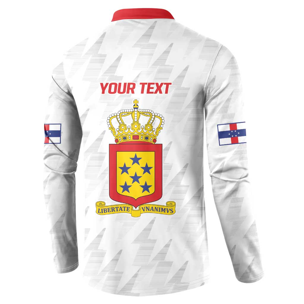 Personalized Nederlandse Antillen 1959-1986 Button Sweatshirt Simple Flag Style - Wonder Print Shop