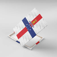 Personalized Nederlandse Antillen 1959-1986 Canvas Wall Art Simple Flag Style - Wonder Print Shop