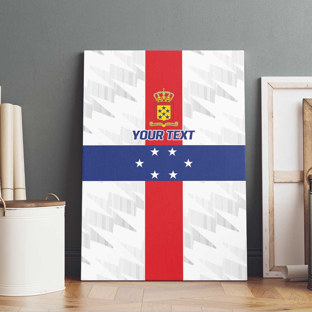 Personalized Nederlandse Antillen 1959-1986 Canvas Wall Art Simple Flag Style - Wonder Print Shop